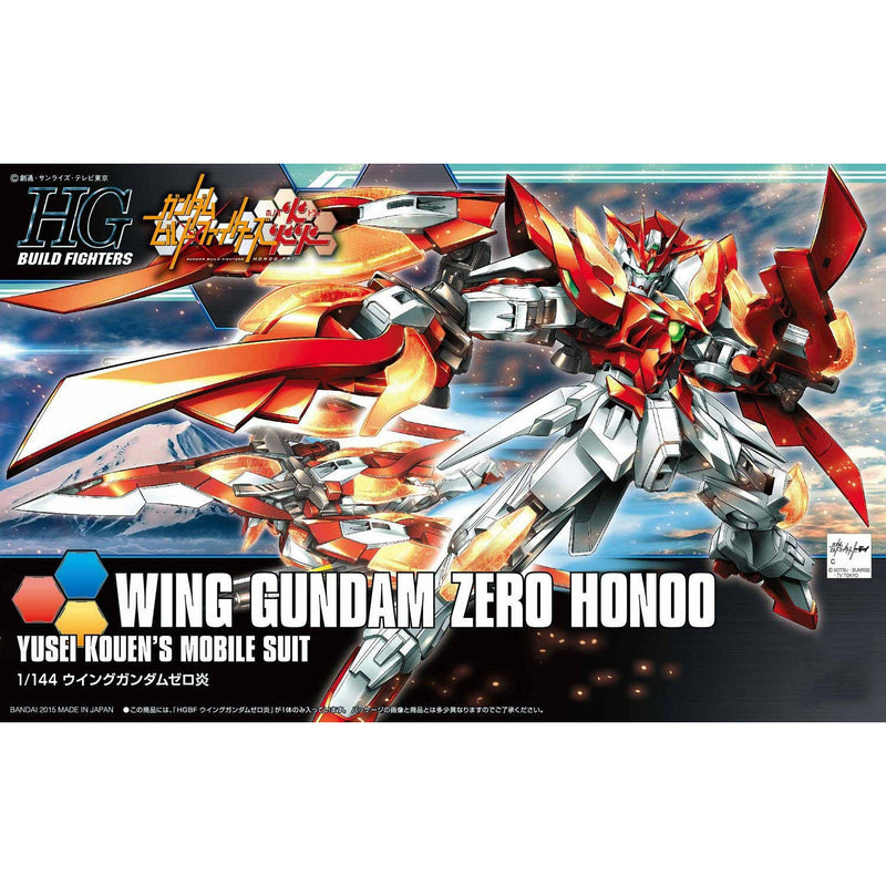 BANDAI 1/144 HGBF Wing Gundam Zero Honoo
