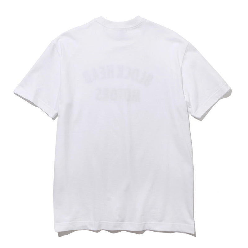 BLOCKHEAD MOTORS Text Logo T-Shirt White - L