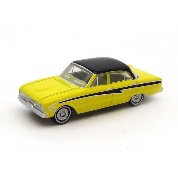 AUSSIE ROAD RAGERS 1960 XK Falcon Sedan Acacia Yellow with Black Roof
