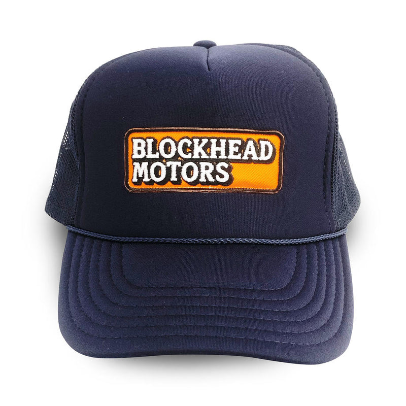 BLOCKHEAD MOTORS Mesh Cap Ver.2 Embroidery Logo Navy