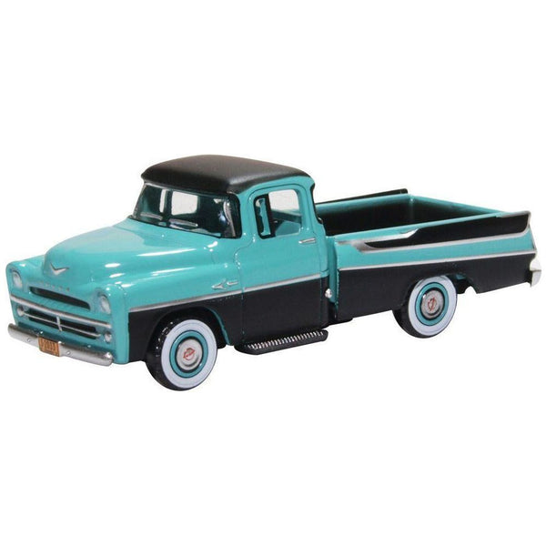 OXFORD 1/87 Dodge D100 Sweptside Pickup 1957 Turquoise/Jewe