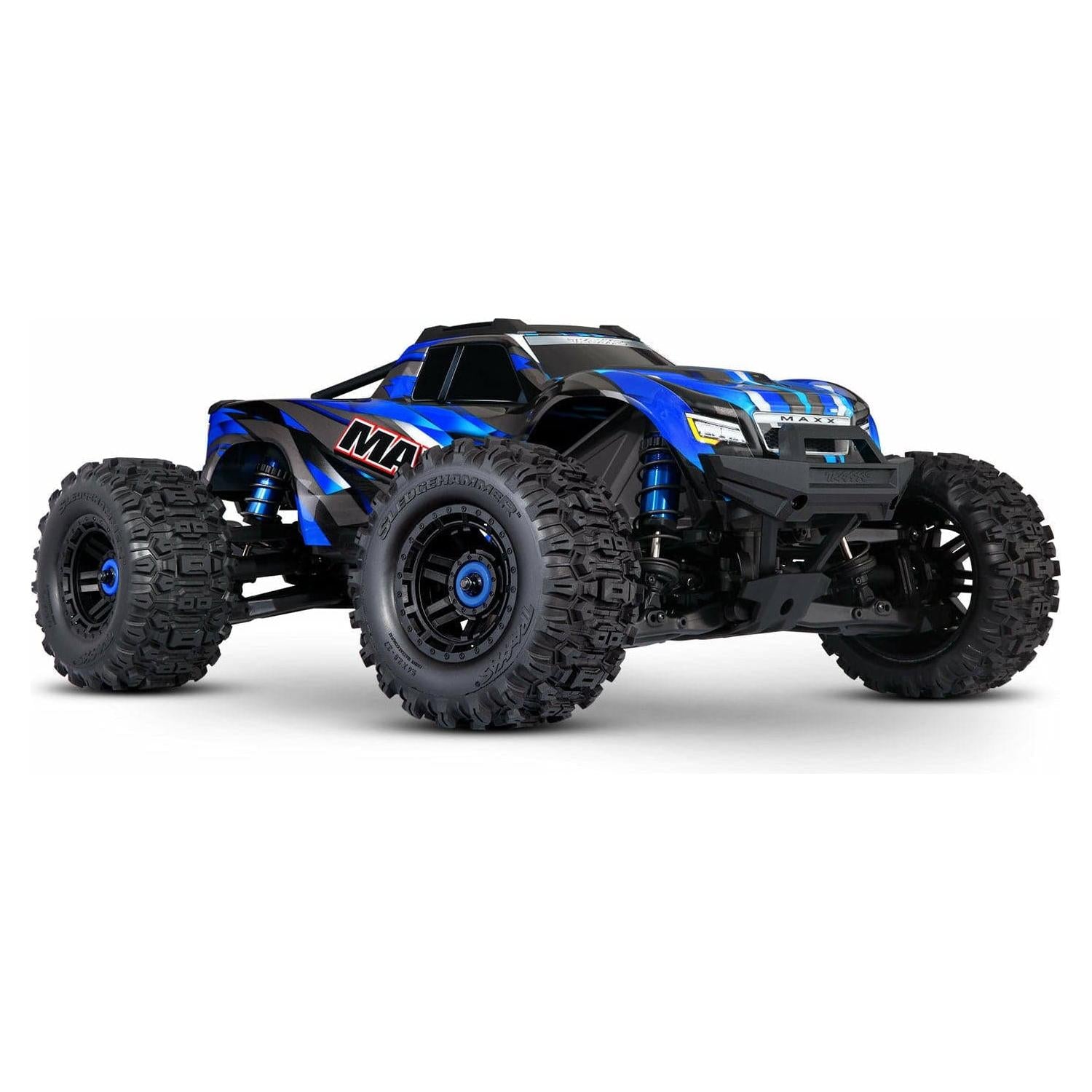 TRAXXAS 1/10 Maxx 4WD Brushless Electric Monster Truck with WideMaxx Blue