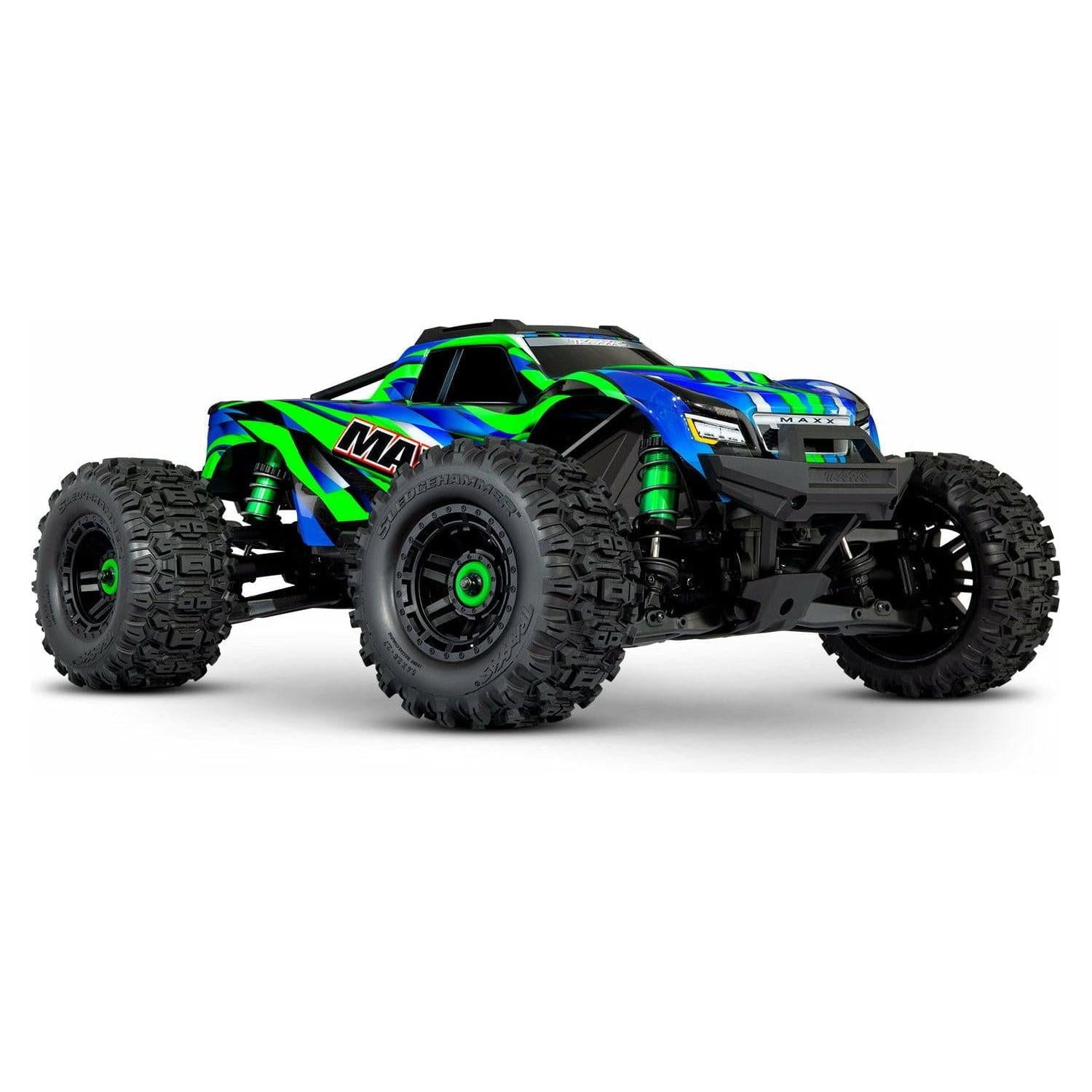 TRAXXAS 1/10 Maxx 4WD Brushless Electric Monster Truck with WideMaxx Green