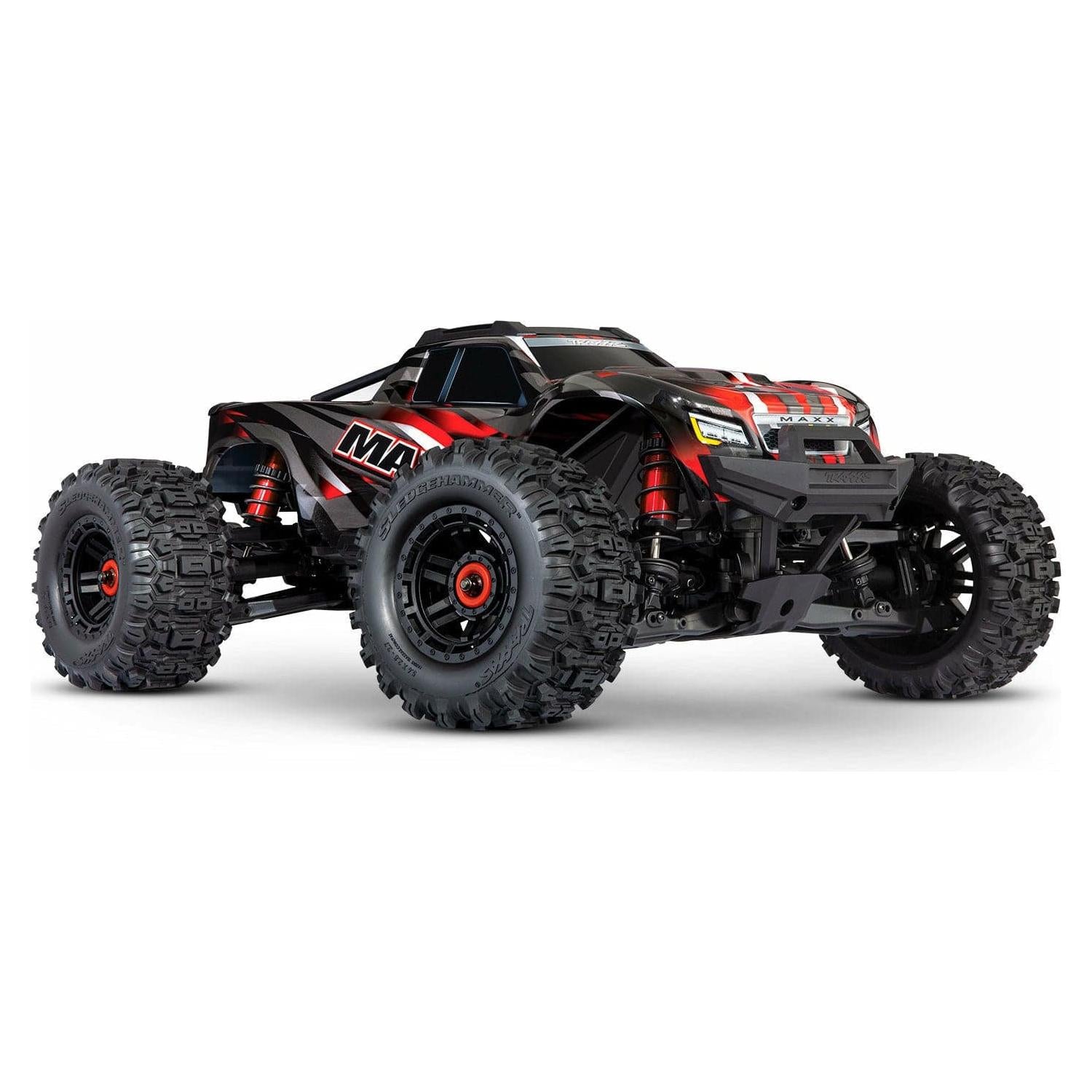 TRAXXAS 1/10 Maxx 4WD Brushless Electric Monster Truck with WideMaxx Red