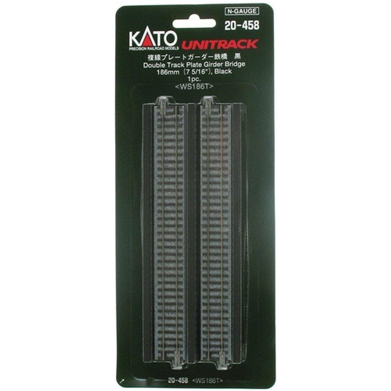 KATO N Unitrack Double Plate Girder Bridge 186mm Black