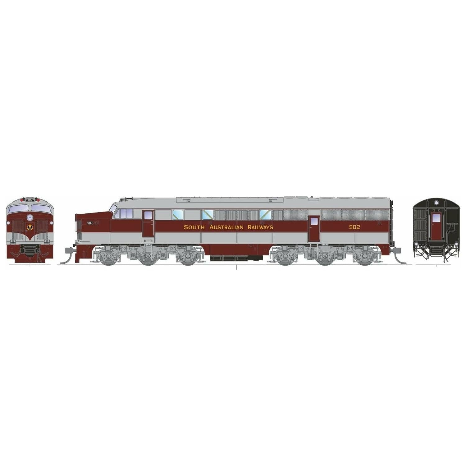 SDS MODELS HO 900 Class Locomotive #902 SAR 1950s