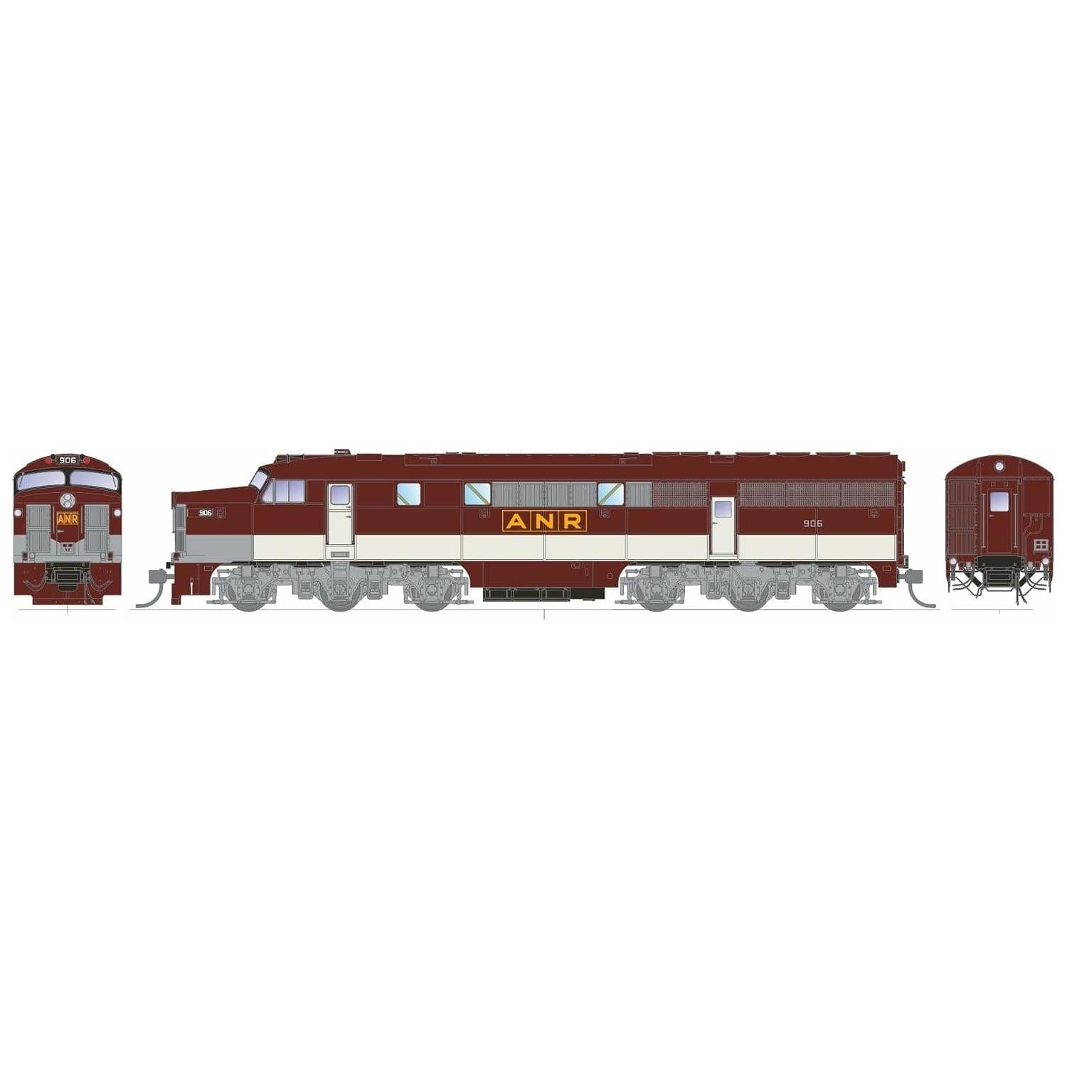 SDS MODELS HO 900 Class Locomotive #906 ANR 1978 -