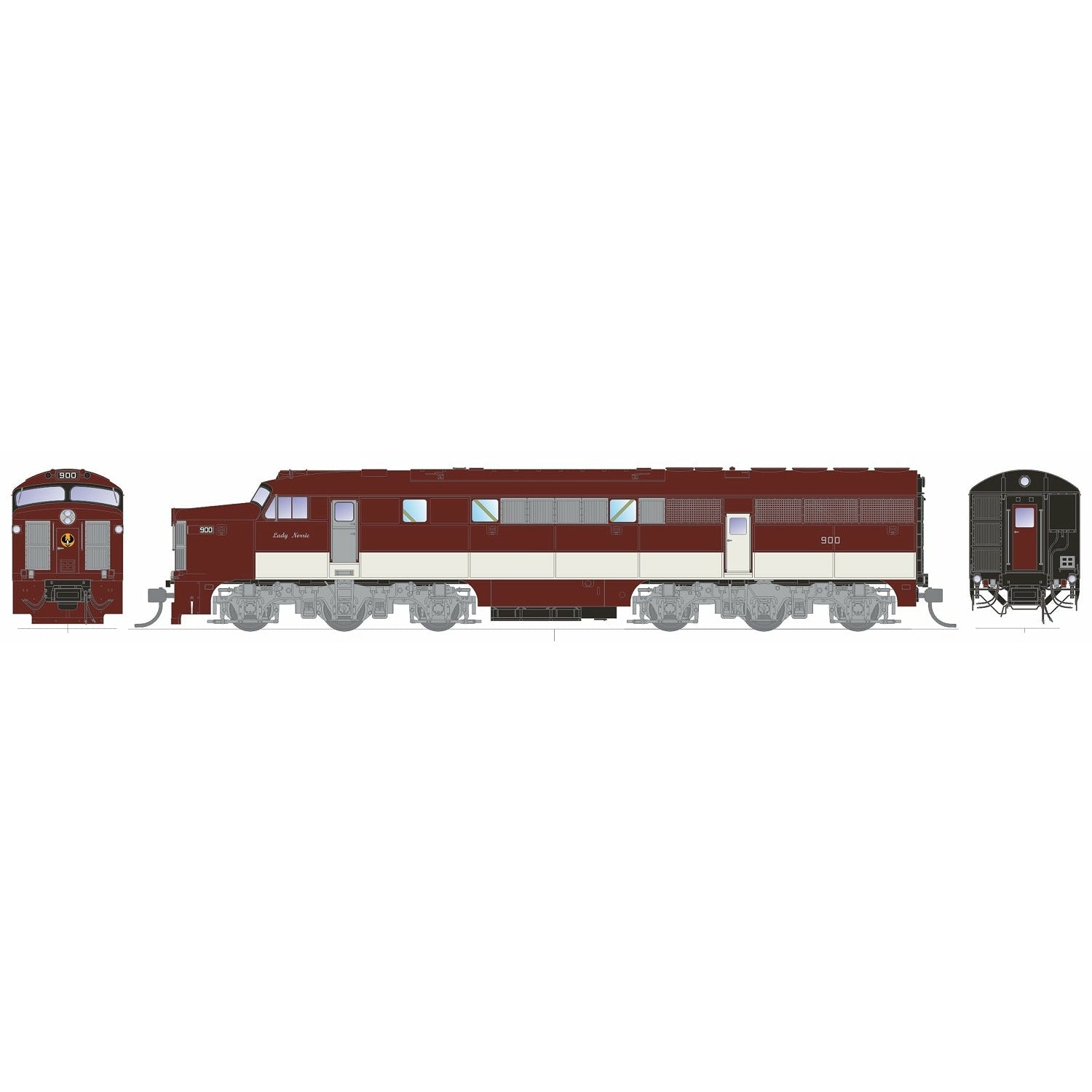 SDS MODELS HO 900 Class Locomotive #900 Preserved 1988 -