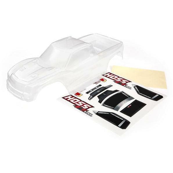 TRAXXAS Hoss 4x4 VXL Trimmed Clear Unpainted Body Shell (90