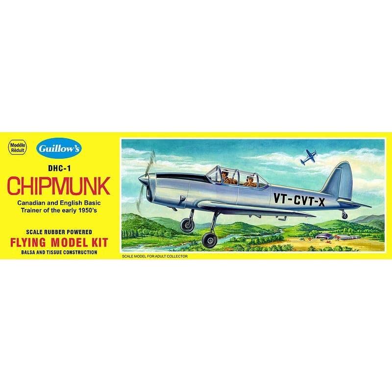 GUILLOWS 1/24 DHC-1 Chipmunk Balsa Flying Model Kit