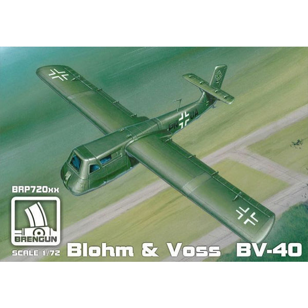 BRENGUN 1/72 Blohm Voss BV-40 Plastic Kit with PE Parts
