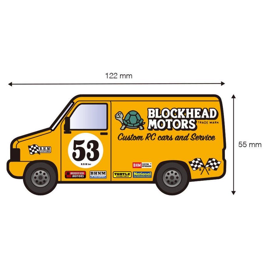 BLOCKHEAD MOTORS Delivery Car Sticker