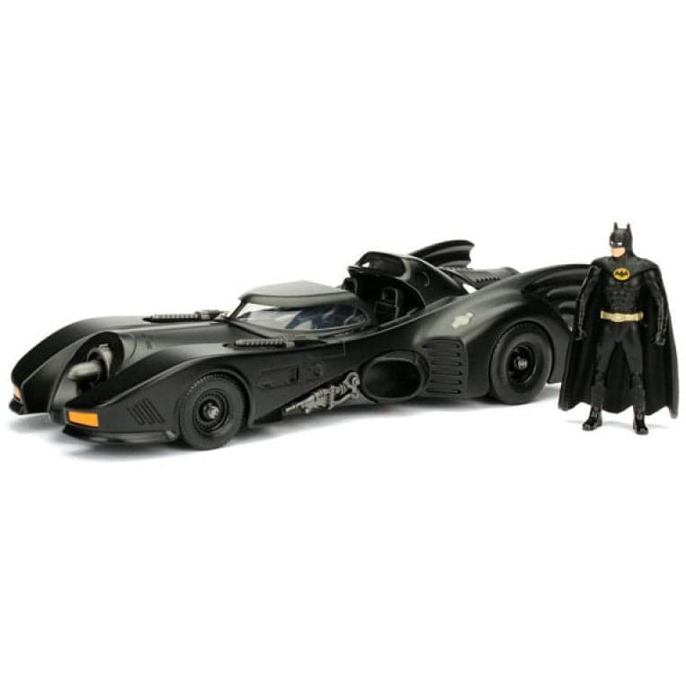 JADA 1/24 1989 Batman Batmobile w/Batman figure Movie