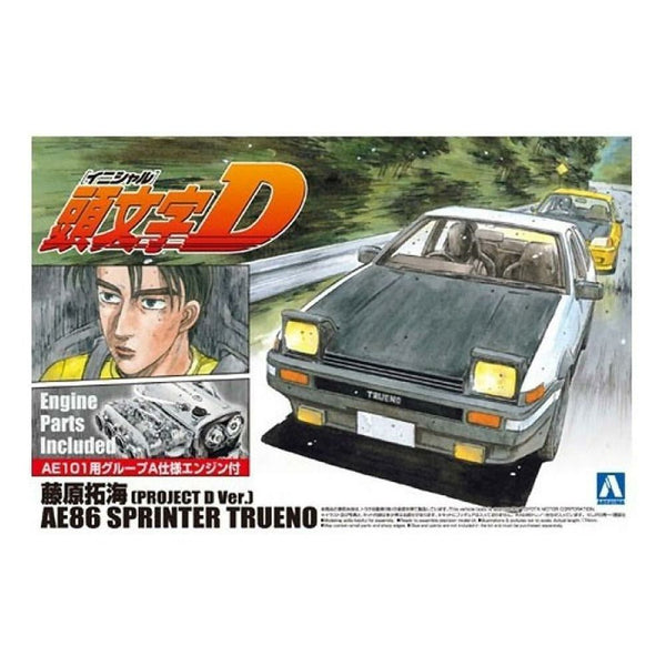 AOSHIMA 1/24 Initial D AE86 Sprinter Trueno Project-D Ver.