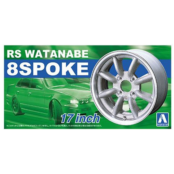 AOSHIMA 1/24 RS WATANABE 8SPOKE 17inch Wheel Set