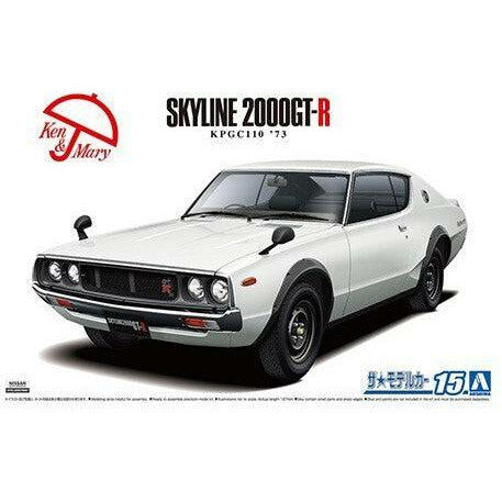 AOSHIMA 1/24 Nissan KPGC110 Skyline HT2000 GT-R 73