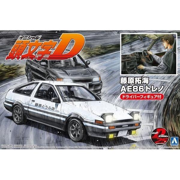 AOSHIMA 1/24 Fujiwara Takumi AE86 Trueno (Project-D Ver.) with Figure