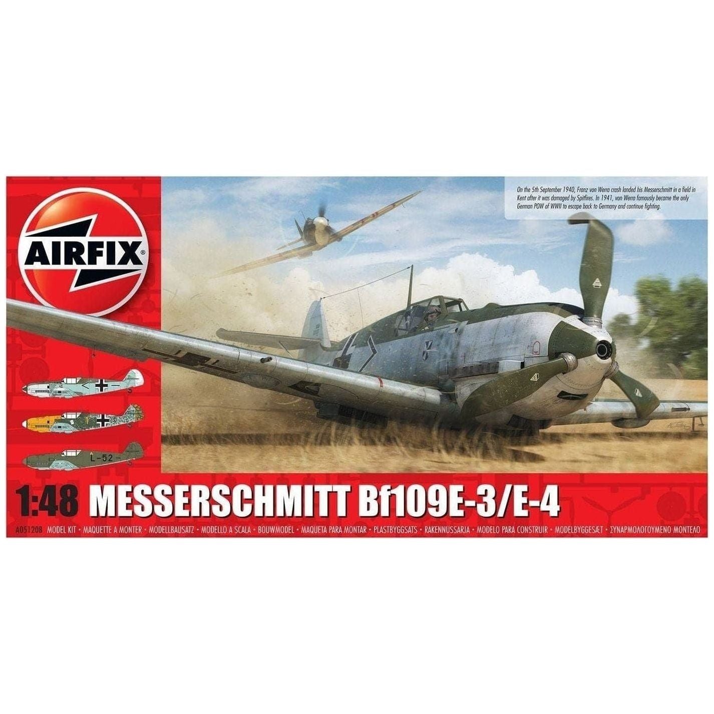 AIRFIX 1/48 Messershmitt Bf09E-3/E-4