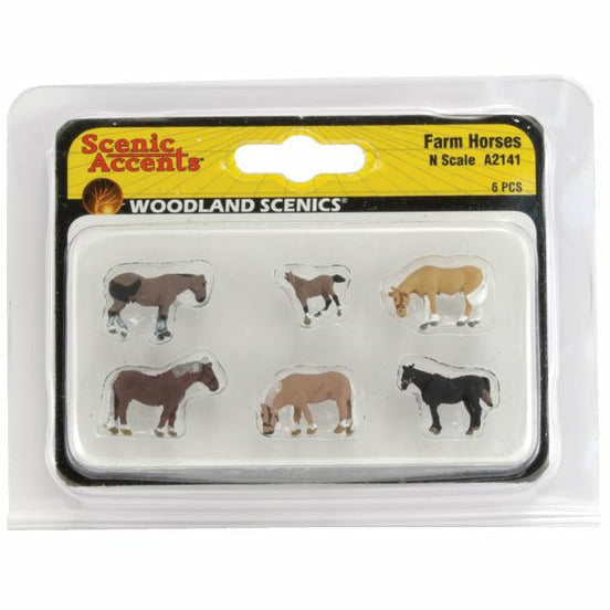 WOODLAND SCENICS N Farm Horses