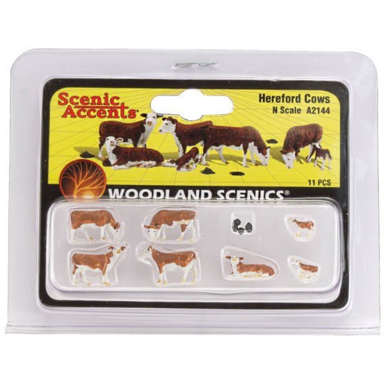 WOODLAND SCENICS N Hereford Cows
