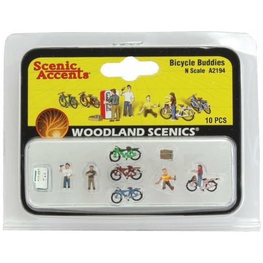 WOODLAND SCENICS N Bicycle Buddies