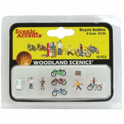 WOODLAND SCENICS N Bicycle Buddies