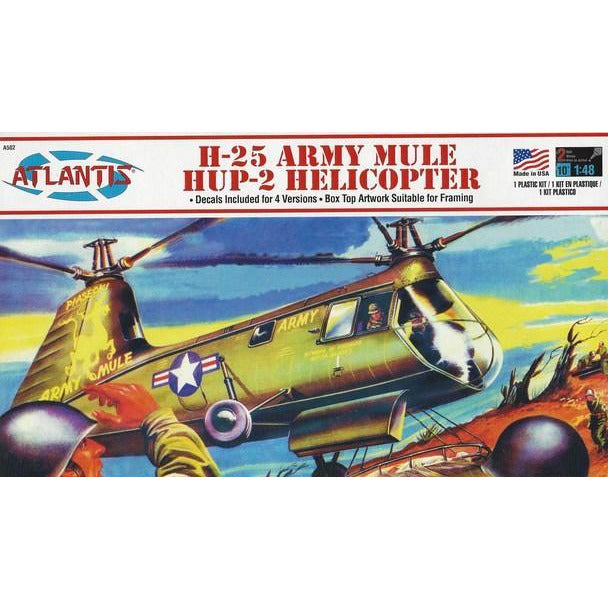 ATLANTIS 1/48 H-25 Army Mule HUP-2 Helicopter