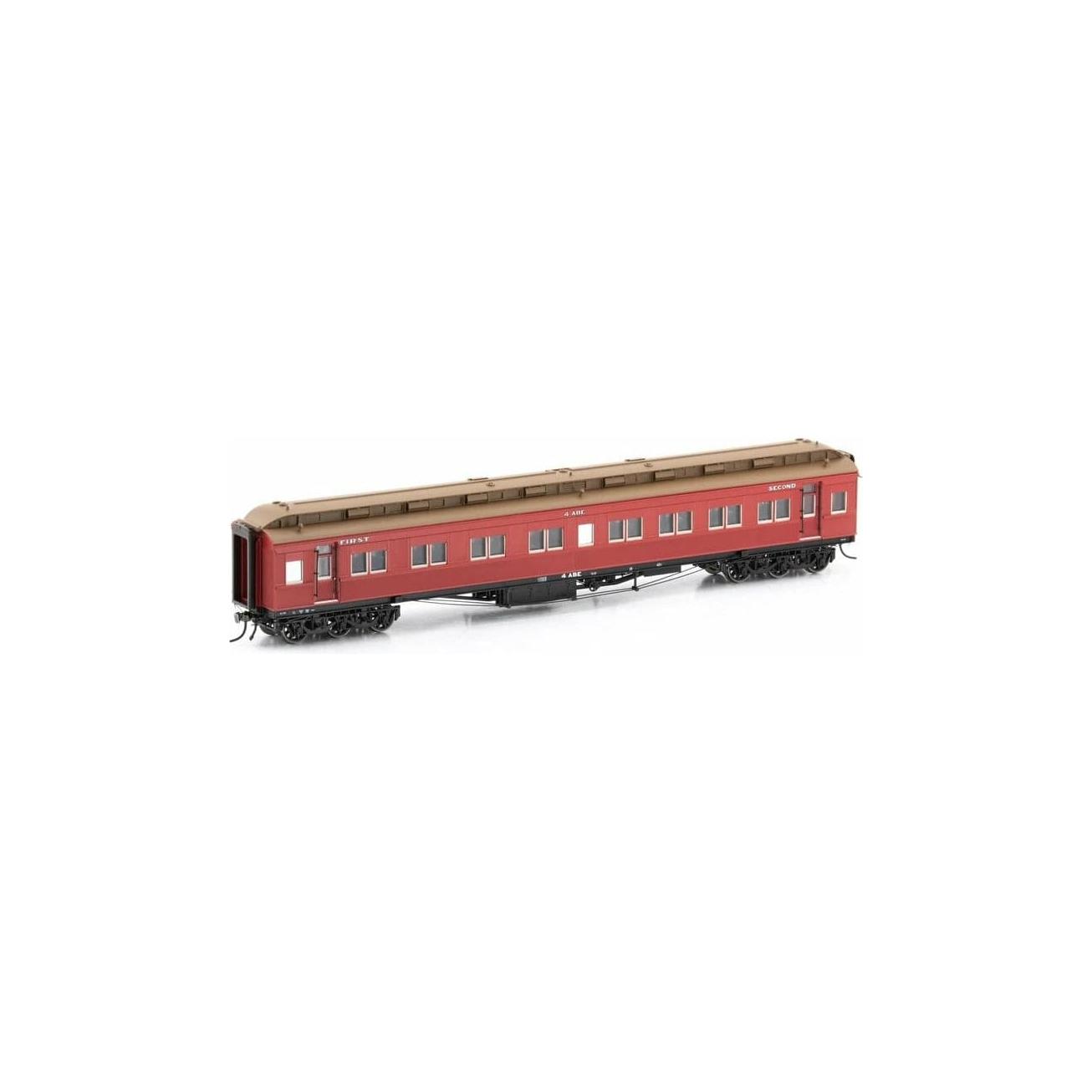 AUSCISION HO VR Carriage Red (1954-1963 Era) - 4 Car Set (10-AE, 4-ABE, 27-BE, 12-CE)