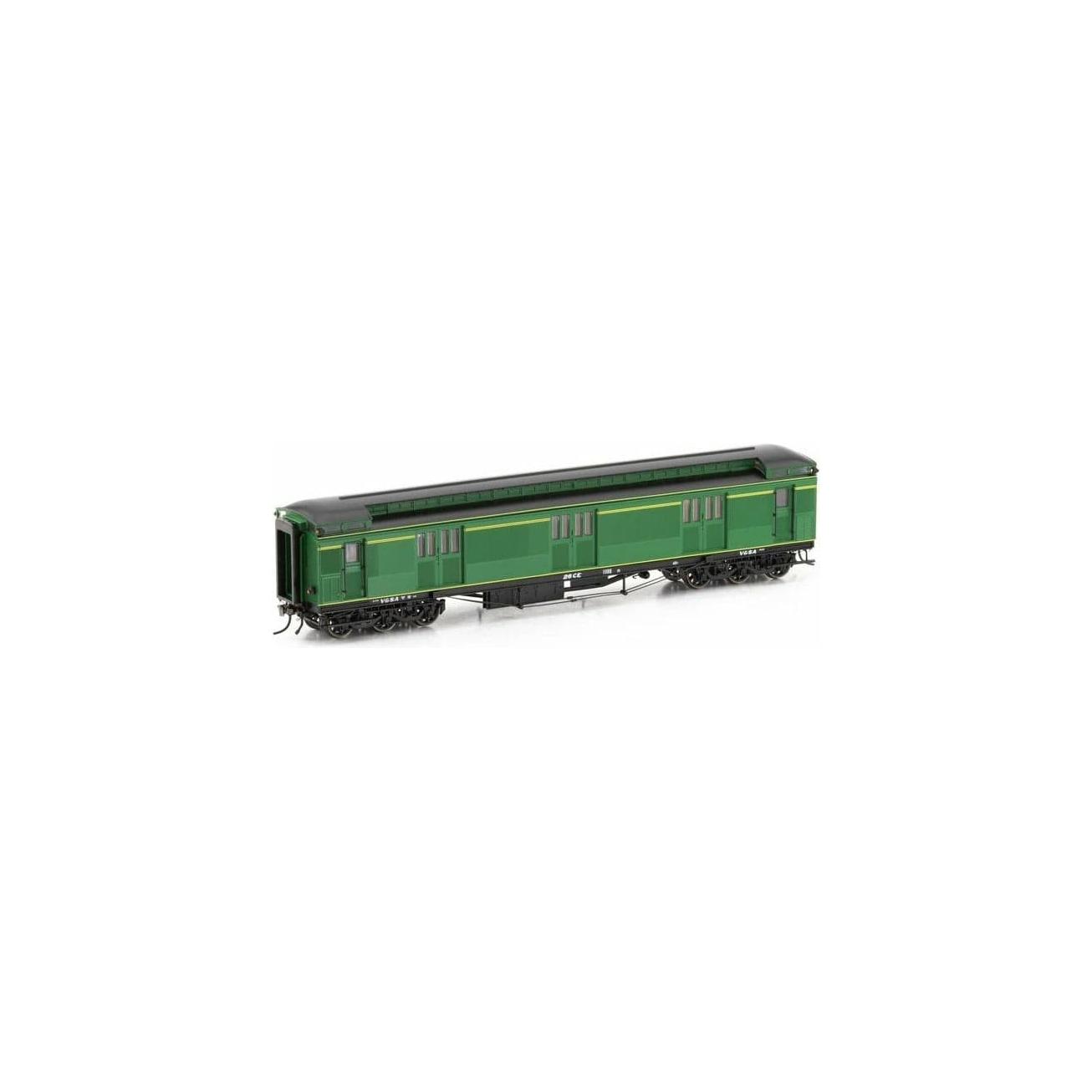 AUSCISION HO The Overland, Hawthorn Green with Etched "The Overland" 4 Car Set