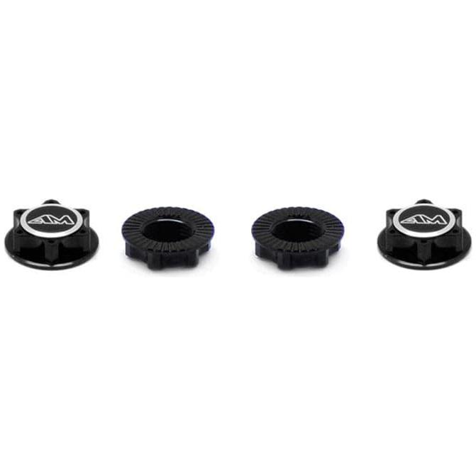 ARROWMAX Aluminium 1/8Th Wheel Nuts Closed End / Lightweight (Black) (4)