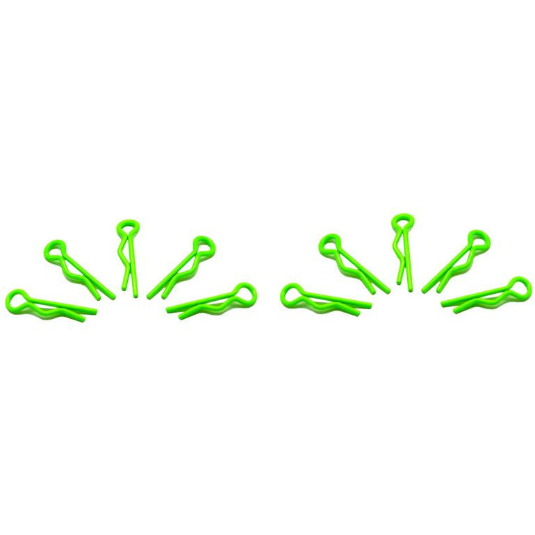 ARROWMAX Small Body Clip 1/10 - Fluorescent Green (10)