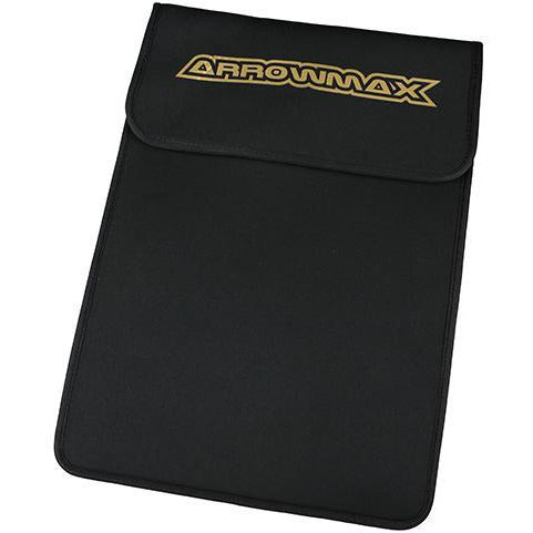 ARROWMAX Bag For Graphite Set-Up Board (1/12 & 1/10 Cars) Black Golden