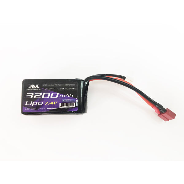 ARROWMAX LiPo 3200mAh 7.4V Battery For Dancing Rider Soft Pack with Deans
