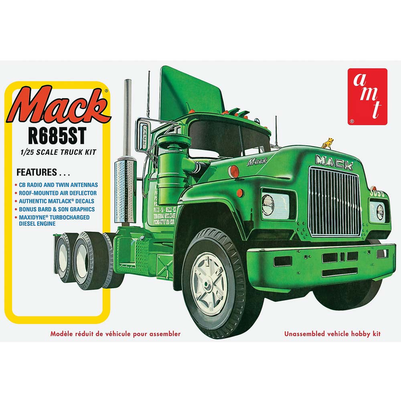 AMT 1/25 Mack R685ST Semi Truck Cab