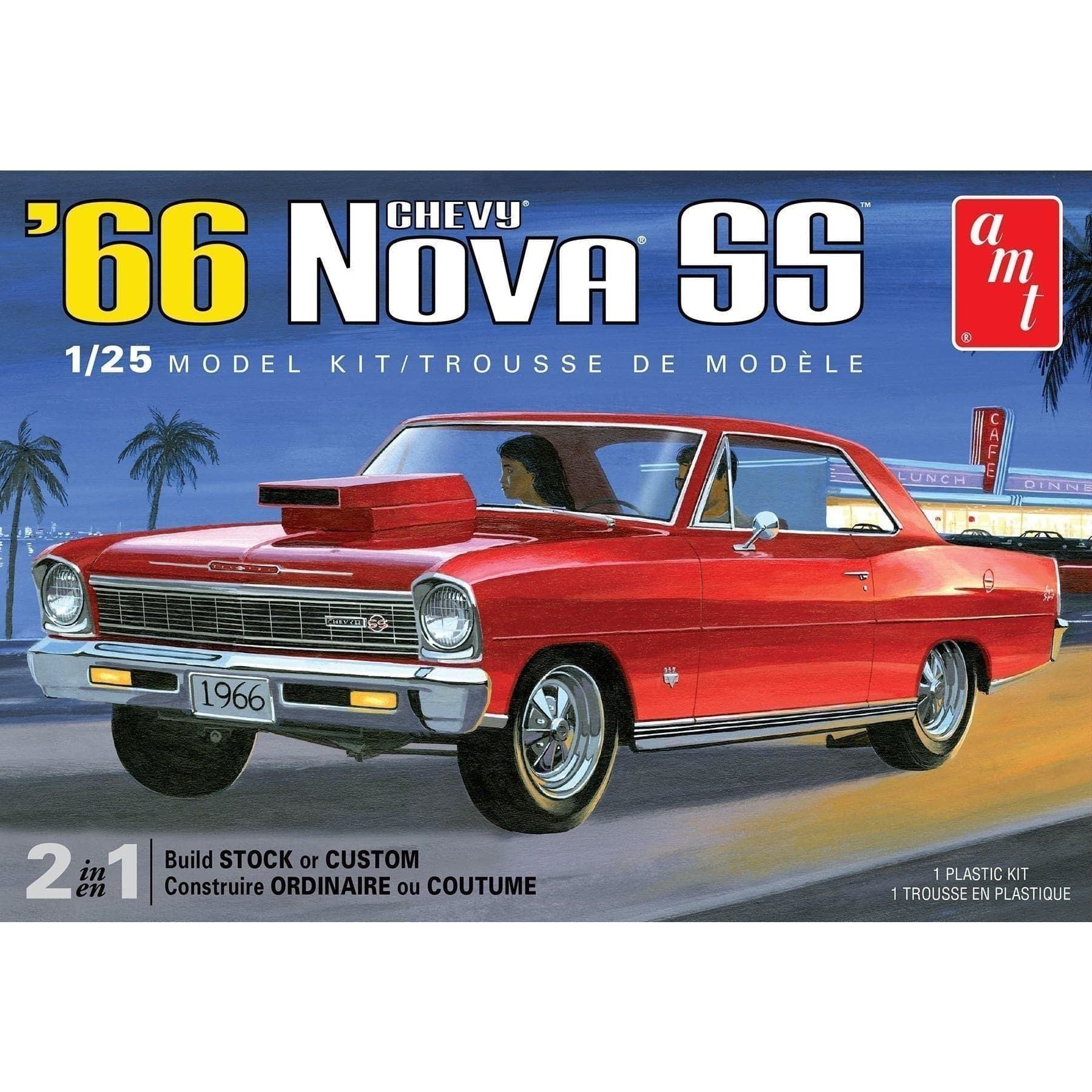 AMT 1/25 1966 Chevy Nova SS 2in1 Model Kit