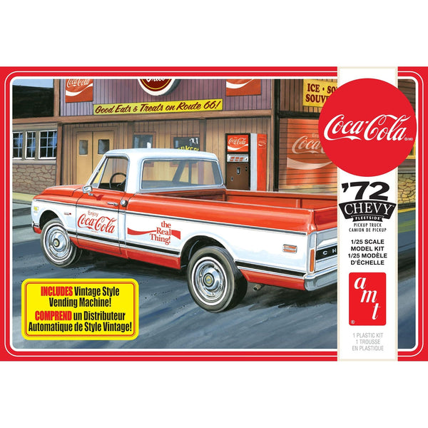 AMT 1/25 1972 Chevy Fleetside Pickup with Vending Machine & Crates (Coca-Cola) 2T