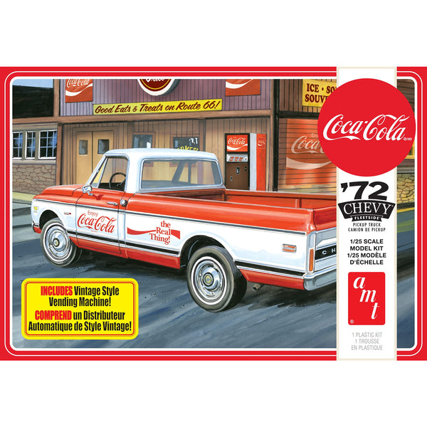 AMT 1/25 1972 Chevy Fleetside Pickup with Vending Machine & Crates (Coca-Cola) 2T