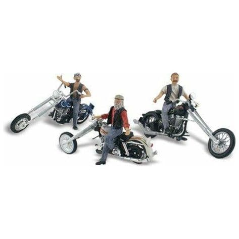 WOODLAND SCENICS N Scale Bad Boy Bikers