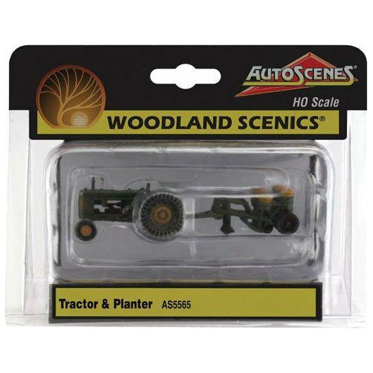 WOODLAND SCENICS HO Scale Tractor & Planter