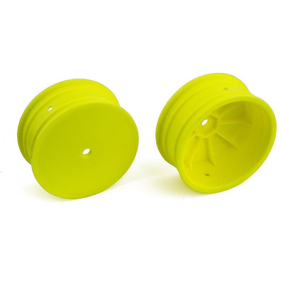 TEAM ASSOCIATED 4WD Front Wheels, 2.2 in, 12 mm Hex, yellow for
