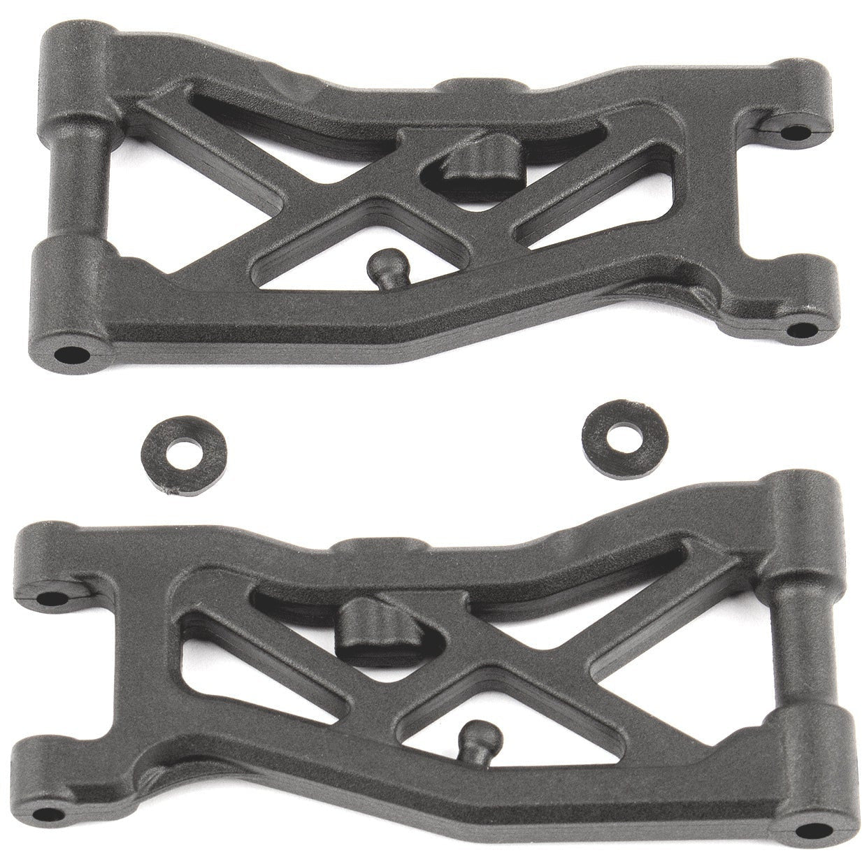 TEAM ASSOCIATED RC10B74 FT Front Suspension Arms, carbon