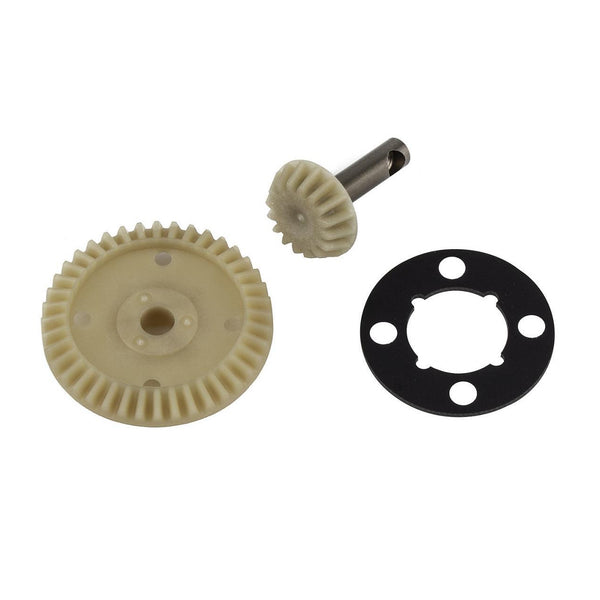 TEAM ASSOCIATED RC10B74.2 FT Ring and Pinion Gear Set, molded