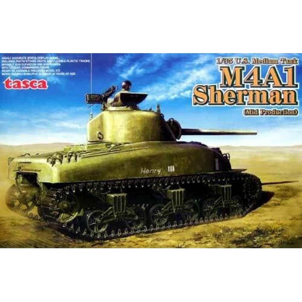 ASUKA 1/35 U.S. Medium Tank M4A1 Sherman Mid Production