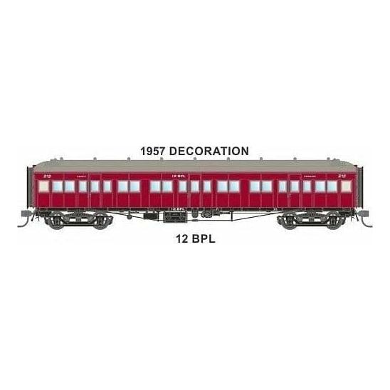 AUSTRAINS NEO HO PL-Type Carriage with Swing Doors 1957 Decoration Single Pack 12 BPL