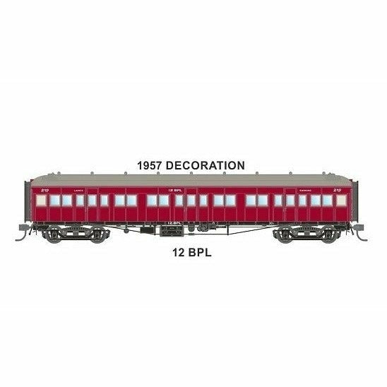 AUSTRAINS NEO HO PL-Type Carriage with Swing Doors 1957 Decoration Single Pack 12 BPL