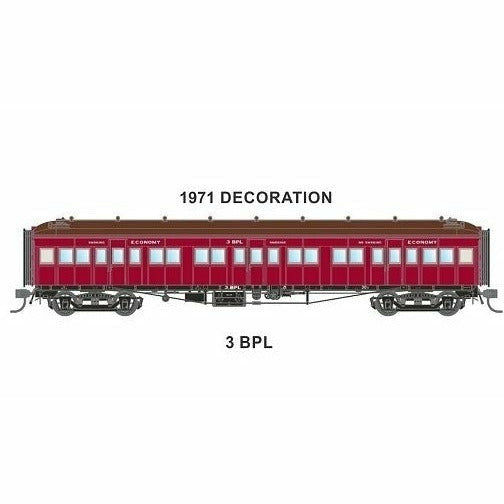 AUSTRAINS NEO HO PL-Type Carriage with Swing Doors 1971 Decoration Single Pack 3 BPL