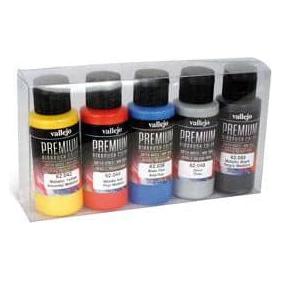 VALLEJO Premium Airbrush Color Metallics 5 Colour Set