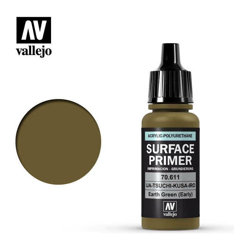 VALLEJO Surface Primer IJA Earth Green 17ml