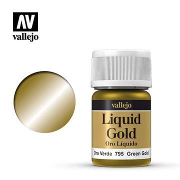 VALLEJO Model Colour Metallic Green Gold (Alcohol Base) 35m