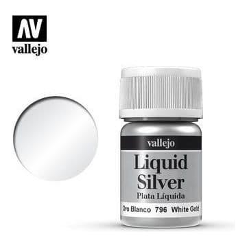 VALLEJO Model Colour Metallic White Gold (Alcohol Base) 35m